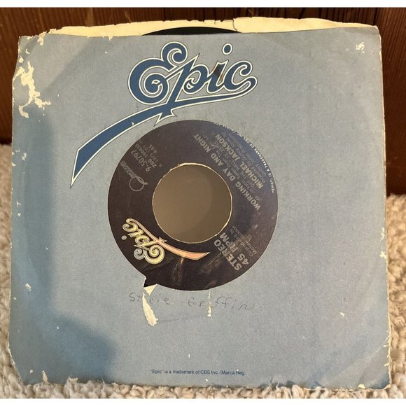 MICHAEL JACKSON Rock With You & Working Day and Night Vinyl 45 RPM 1979 EPIC - Picture 2 of 4